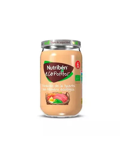 Nutribén Ecopot Garden Vegetables with Organic Beef 235g