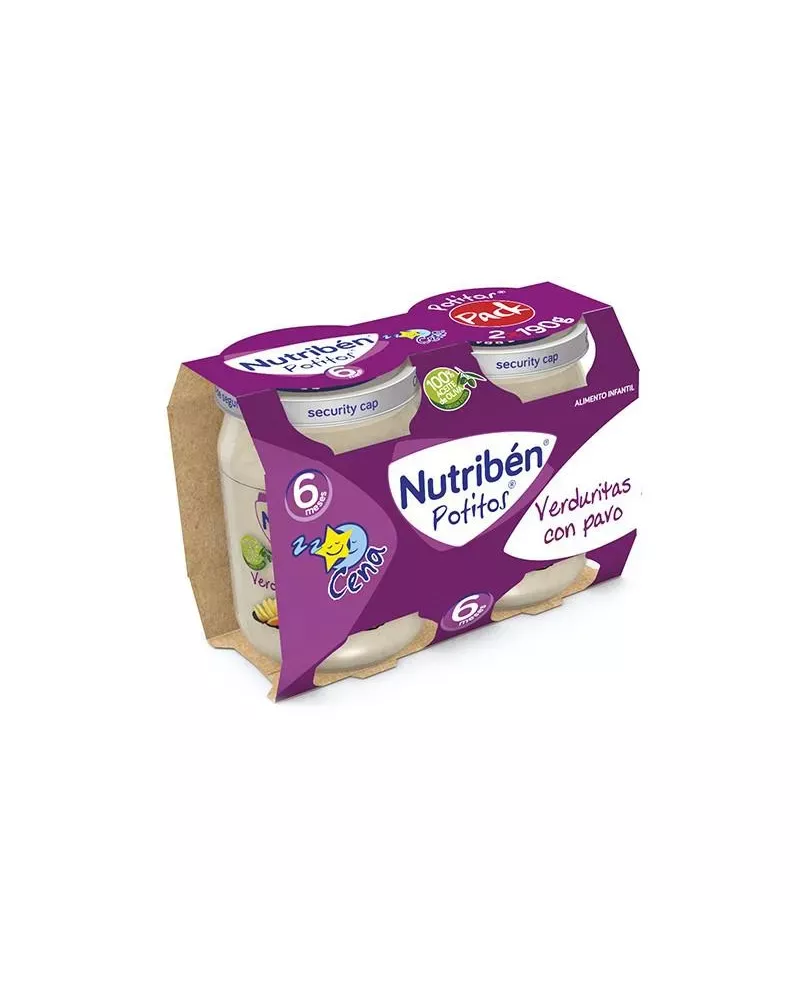 Nutriben Nutribén Potito Cena Bipack Verduritas Con Pavo 2x 190g