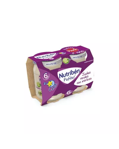 Nutriben Nutribén Potito Cena Bipack Judías Verdes Con Merluza 2x 190g