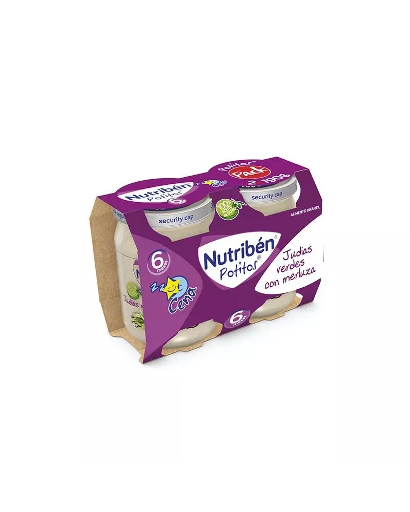 Nutriben Nutribén Potito Cena Bipack Judías Verdes Con Merluza 2x 190g
