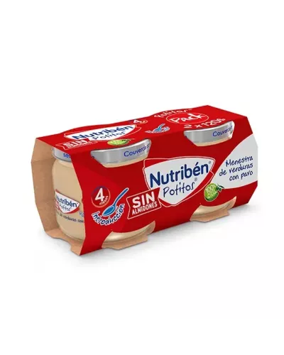 Nutriben Bipack Introduction Légumes avec Dinde 120g