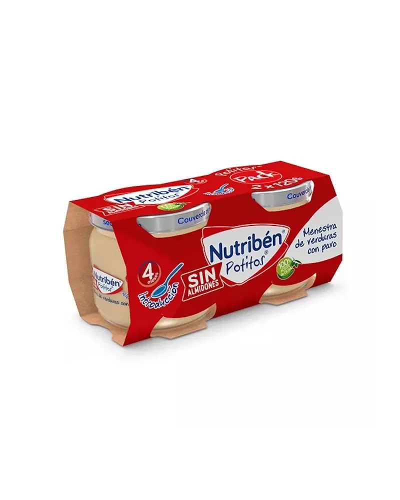 Nutriben Bipack Introduction Légumes avec Dinde 120g