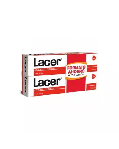 Lacer Dentifrice Antiplaque Anticaries 2x125ml