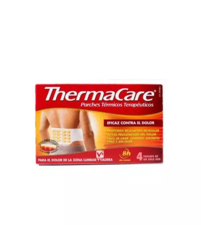 Thermacare Parches Térmicos Terapeúticos Zona Lumbar Y Cadera 4 Unidades