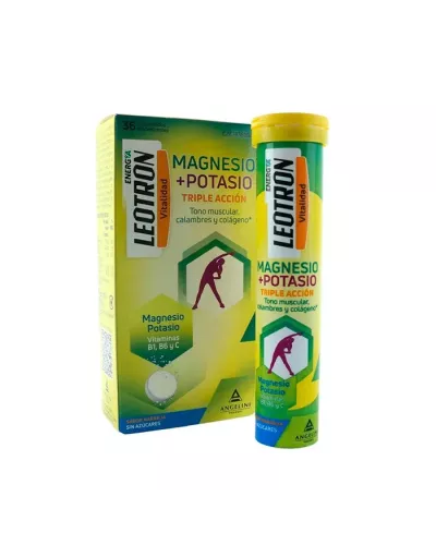 Leotron Vitalité Magnésium+ Potassium 36 Comprimés Effervescents