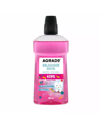 Agrado Mouthwash Kids Strawberry 500ml