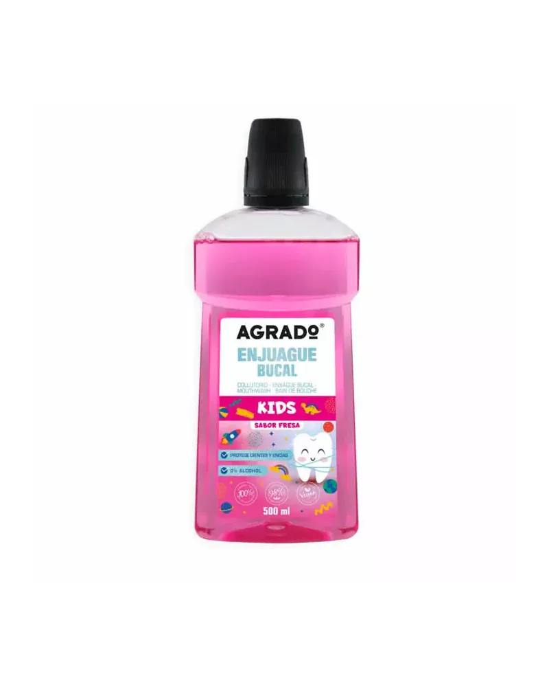 Agrado Mouthwash Kids Strawberry 500ml