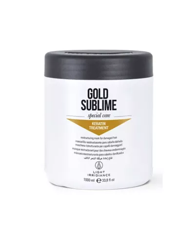 Mascarilla de tratamiento de keratina sublime Gold Light Irridiance 1000ml