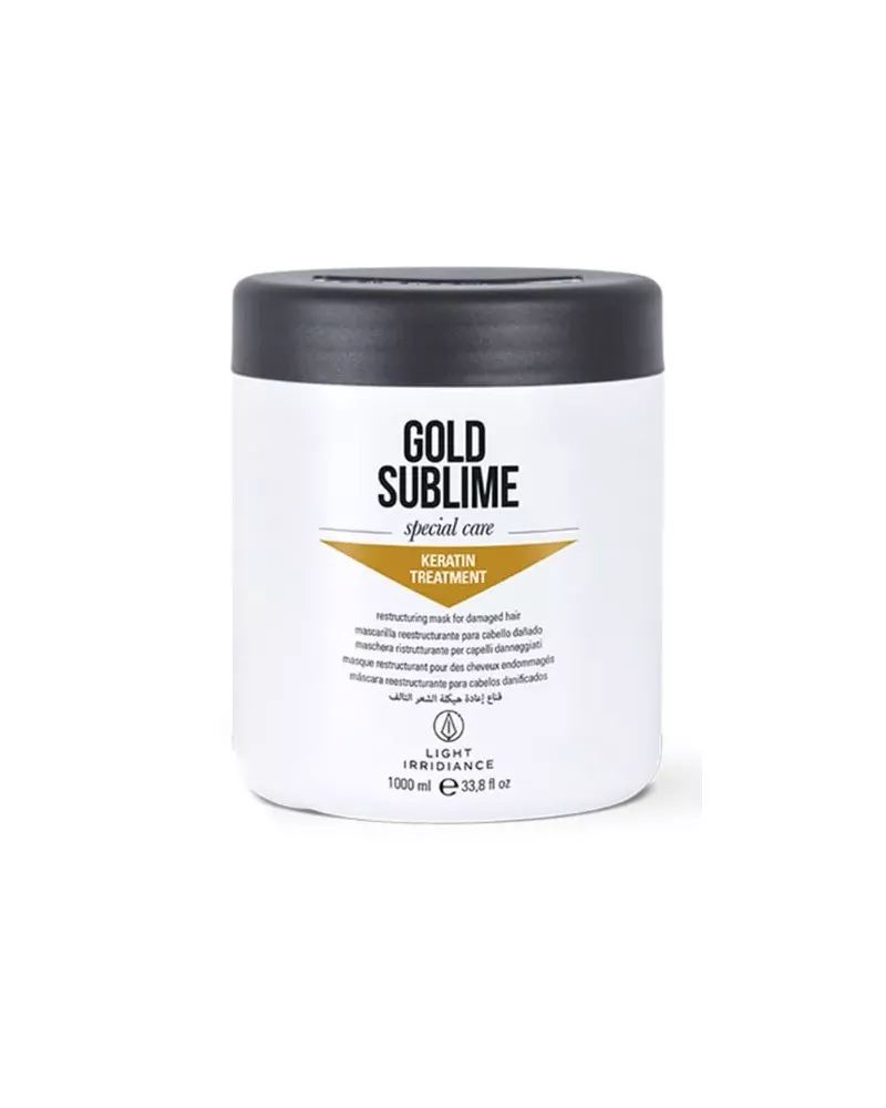 Mascarilla de tratamiento de keratina sublime Gold Light Irridiance 1000ml