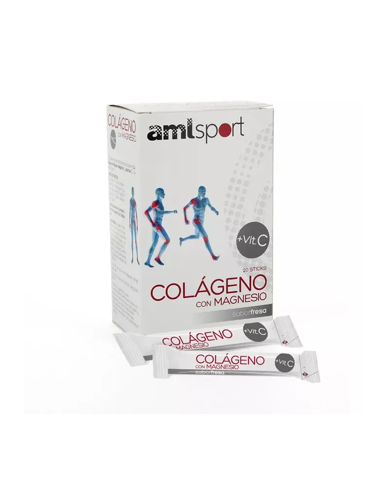 Ana María Lajusticia Colageno Con Magnesio Amisport Fresa 20 Sticks