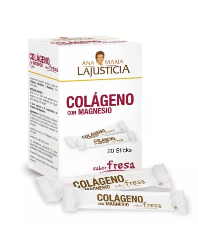 Ana María Lajusticia Colageno Con Magnesio Sabor Fresa 20stick 4g