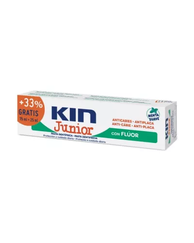 Kin Dentifrice Junior Menthe Douce 75ml+25ml