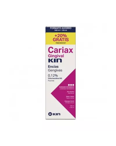 Kin Cariax Gingival Enjuague 500ml + 100ml Gratis