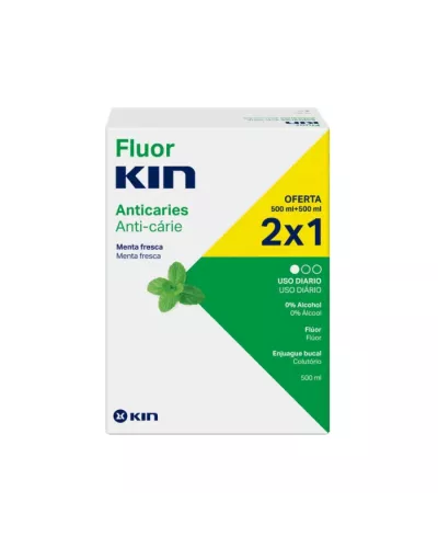 Kin Fluorkin Bain De Bouche 2x500ml