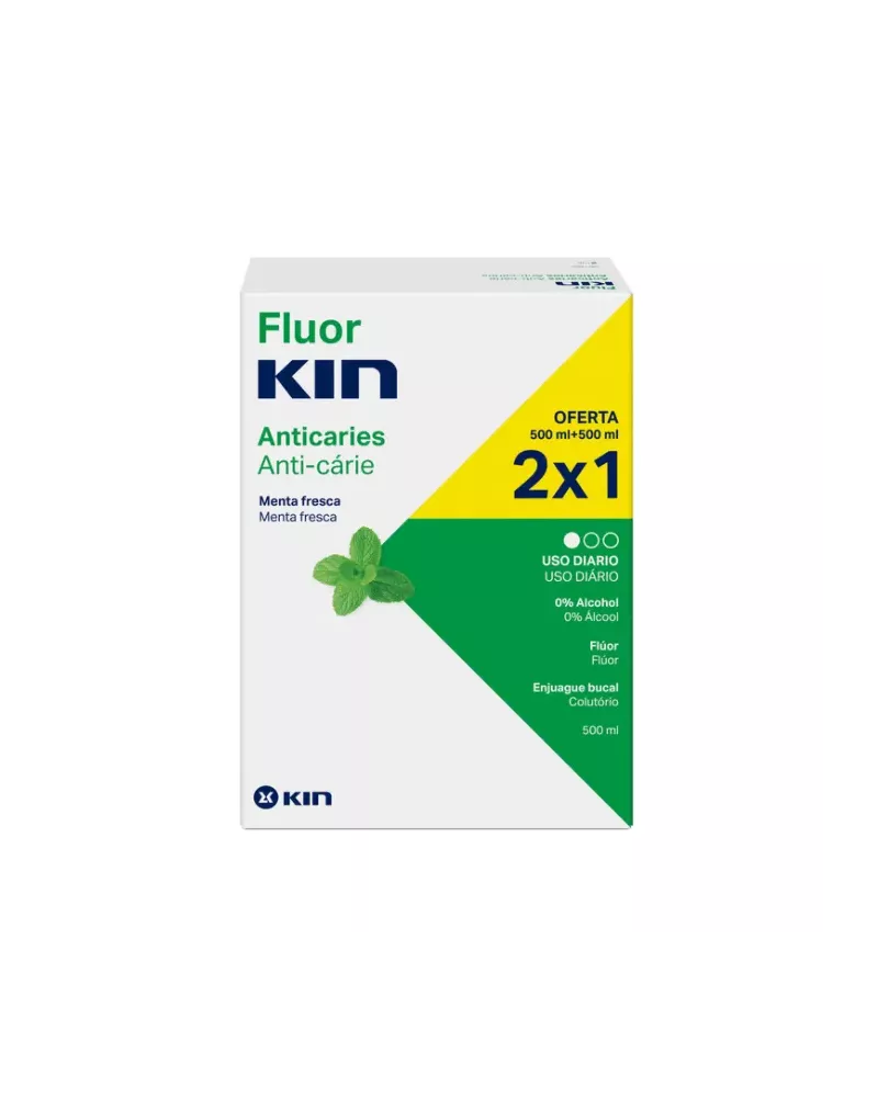 Kin Fluorkin Enjuague Bucal Diario 2x500ml