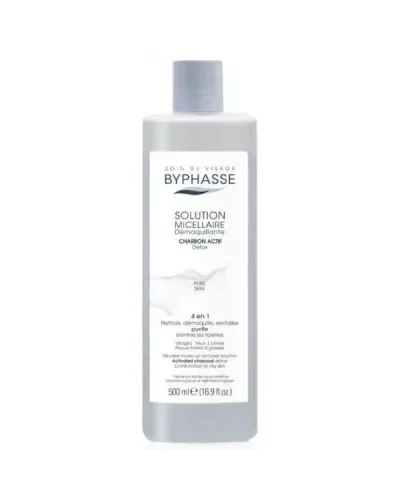 Byphasse Solución Micelar Desmaquillante Con Carbón Activo 500ml