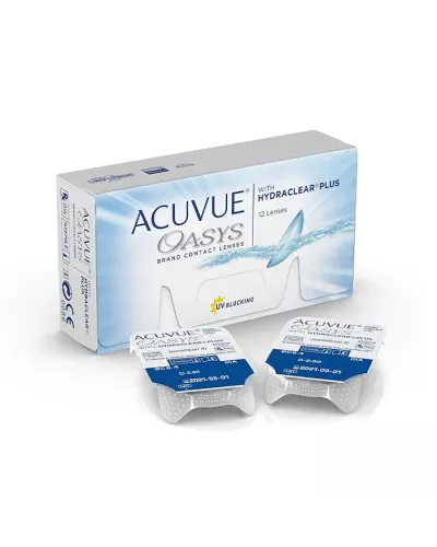 Acuvue Oasys Hydraclear Remplacement des Lentilles de Contact 2 Semaines -3,25 BC/8,4 12 Unités