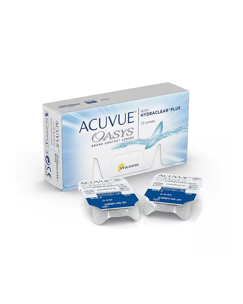Acuvue Oasys Hydraclear Remplacement des Lentilles de Contact 2 Semaines -3,25 BC/8,4 12 Unités