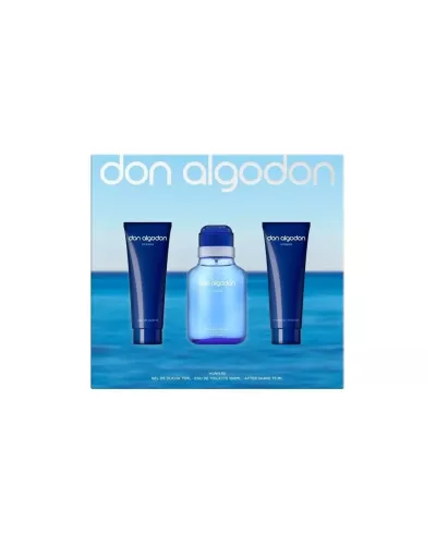 Don Algodón para Hombre Eau de Toilette Spray 100ml Set 3 Pieces