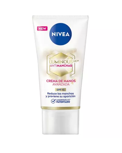 Nivea Luminous 630 Antimanchas Hand Cream Spf15 50ml