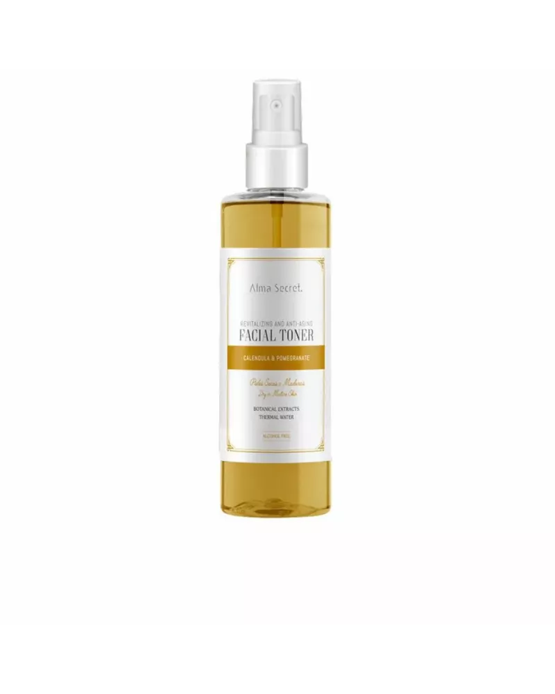 Alma Secret Facial Toner Revitalizante y Antiedad Con Caléndula y Granada 200ml