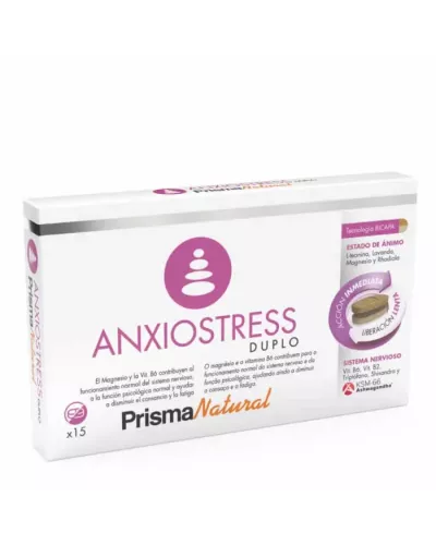 Prisma Natural Anxiostress Duplo 15 Bilayer Tablets