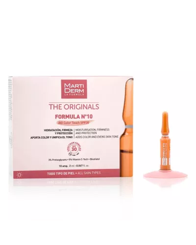 Martiderm Ampoules Formule Nº10 SPF 30 avec Couleur 30U