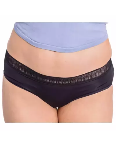 Enna Hipster Menstrual Panty Black Abundant Flow T-M Evening