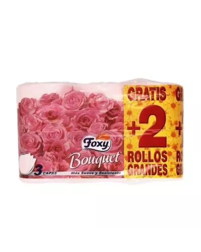 Foxy Bouquet Color Papier Toilette 3 Couches 4 + 2 Rouleaux