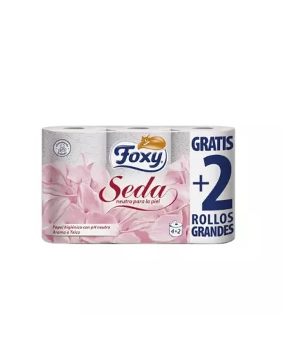 Foxy Soie Papier Toilette 3 Couches 4 + 2 Rouleaux