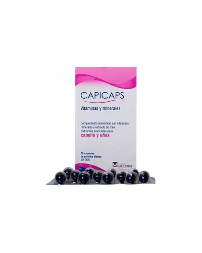 Menarini Capicaps Cabello y Uñas 60 Cápsulas