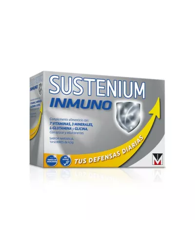 Sustenium Inmuno Complemento Alimenticio Sabor Naranja 14 Sobres