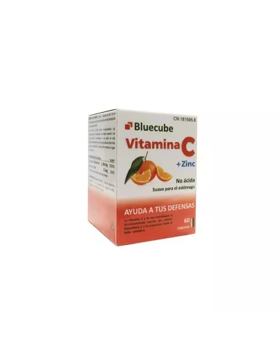 Bluecube Vitamina C Zinc 60 Cápsulas