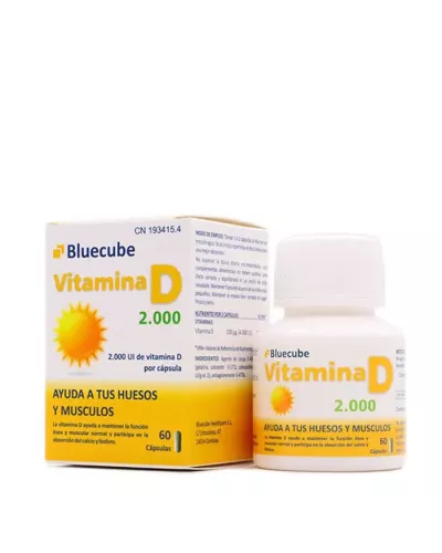 Bluecube Vitamin D 2000 60 Capsules