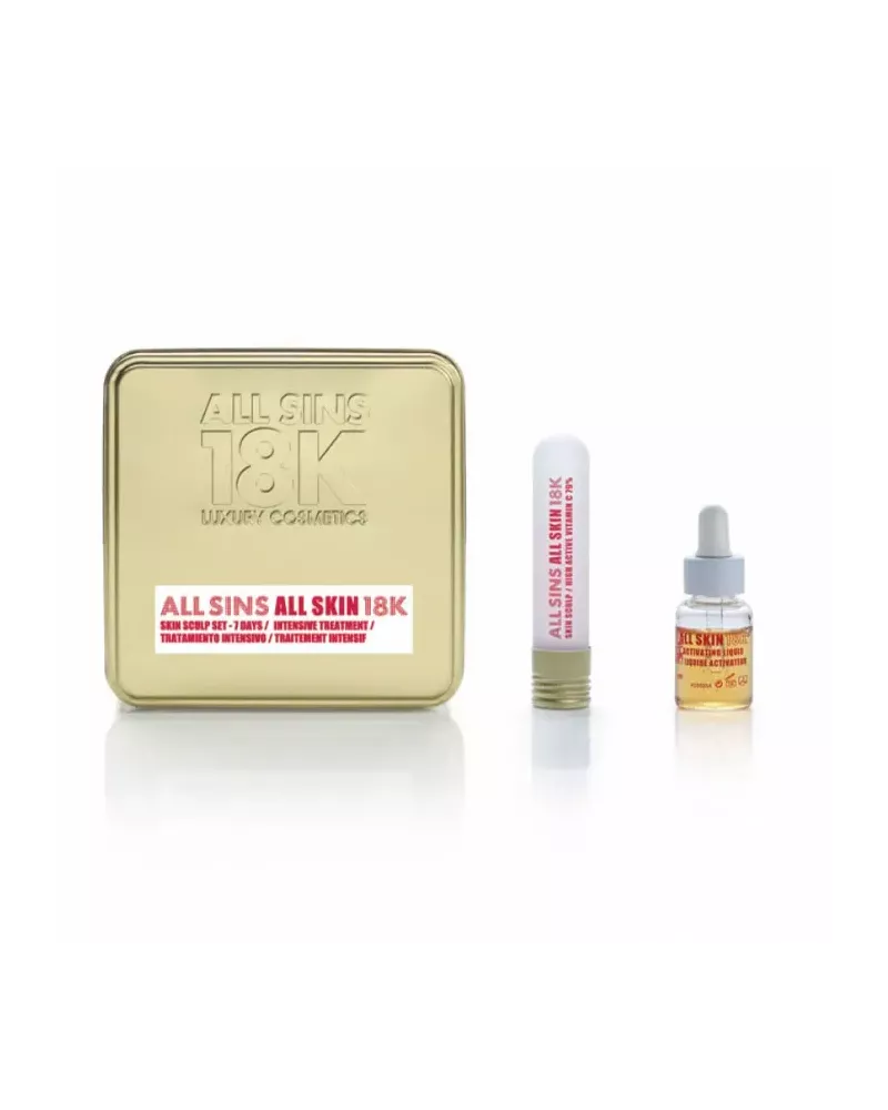 All Sins 18k All Skin Sculp 7 Days Intensive Treatment Coffret 2 Produits