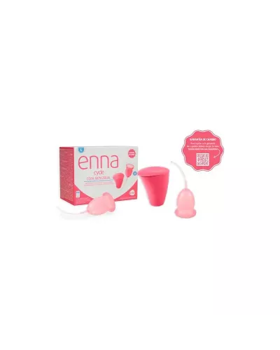 Enna Cycle Coupe Menstruelle Taille L 2 Tasses Stérilisateur