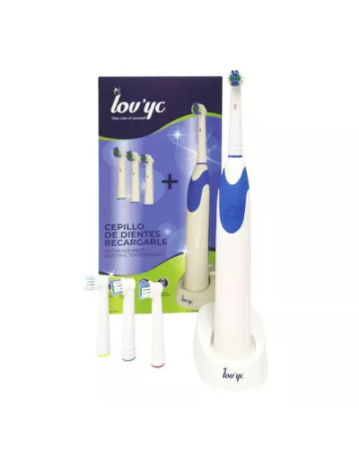 Elie Saab Lovyc Recargable Cepillo De Dientes Electrico 4 Cabezales 1un