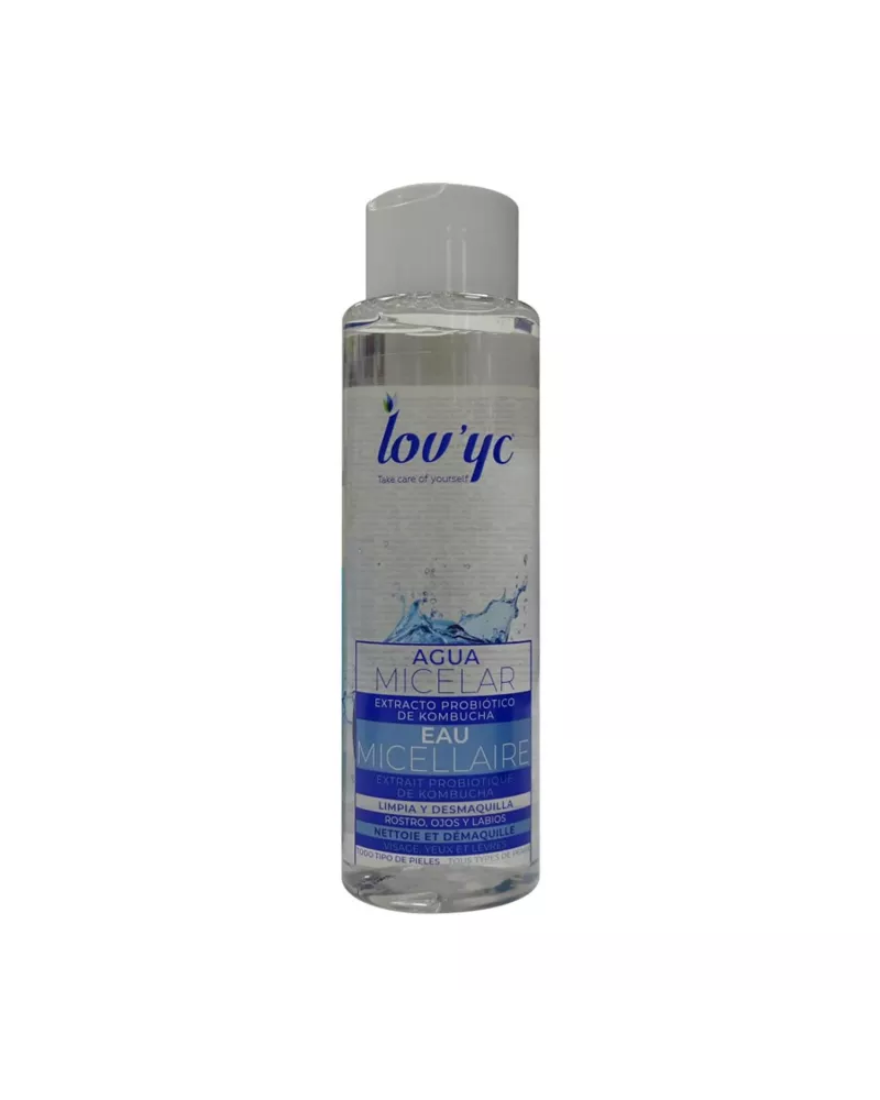 Lovyc Probiotico Kombucha Agua Micelar Rostro Ojos y Labios 500ml