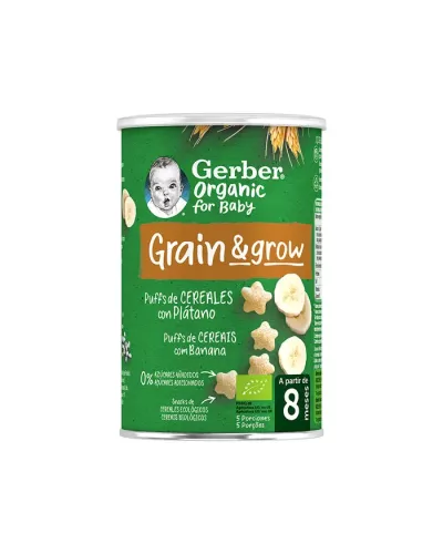 Gerber Céréales Soufflées Biologiques et Banane