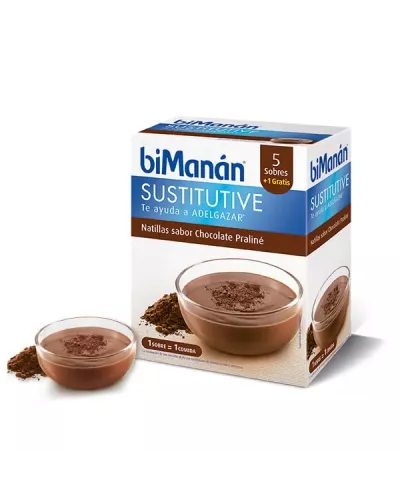 Bimanan Sustitutive Crèmes au Praliné 5 Unités