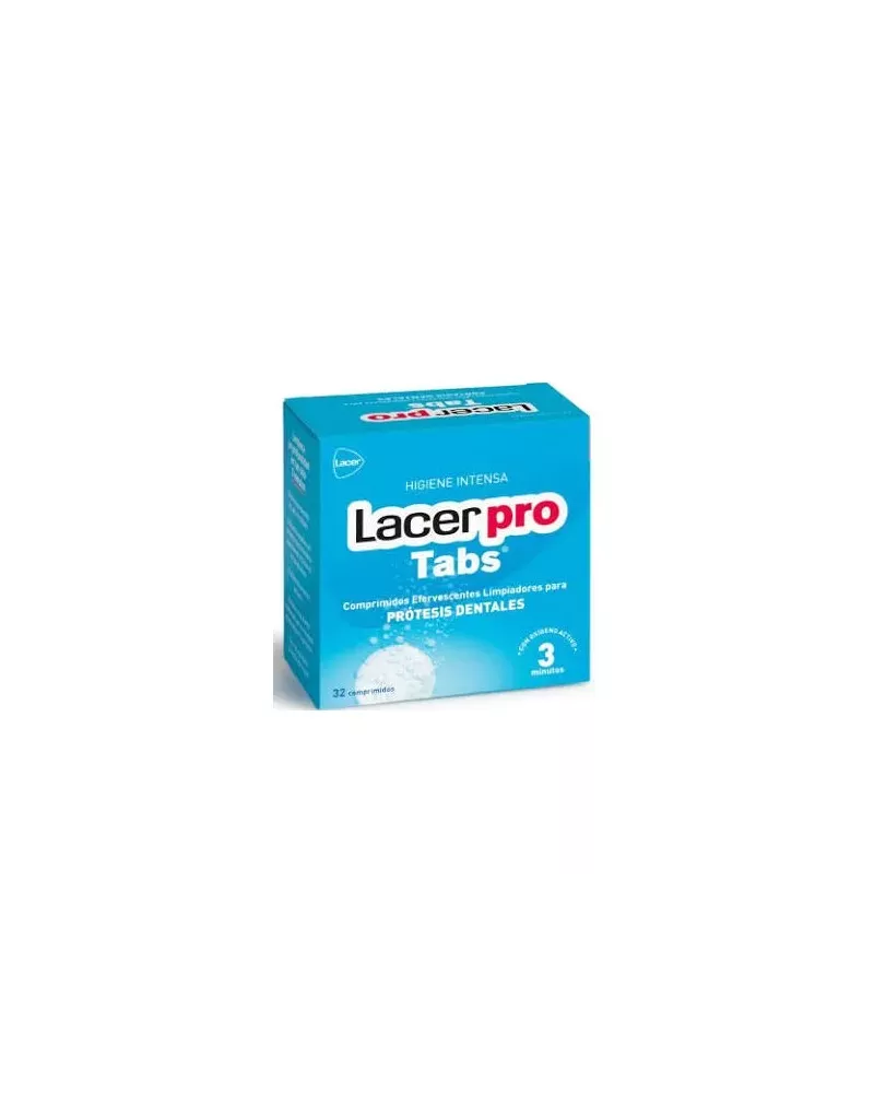 Lacer Protabs Comprimés De Nettoyage Pour Prothèses Dentaires 32uds