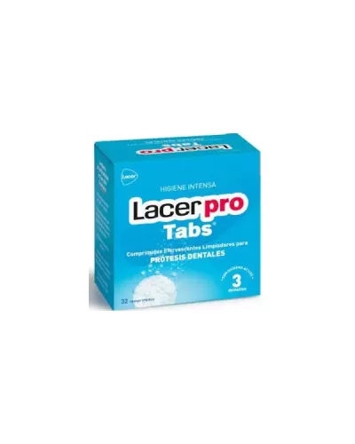 Lacer Protabs Comprimés De Nettoyage Pour Prothèses Dentaires 32uds