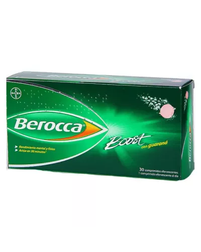 Berocca Boost 30 Comprimés Effervescents Guarana