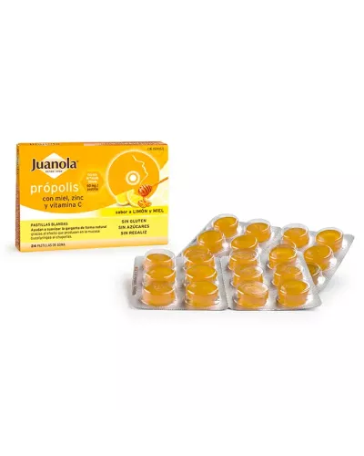Juanola Propolis Miel Zinc Vitamine C 24U