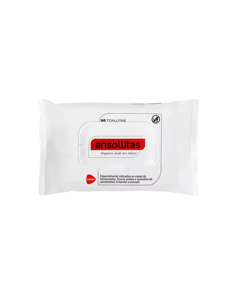 Lacer Ansollitas Lingettes d'hygiène Anale 50 Unités
