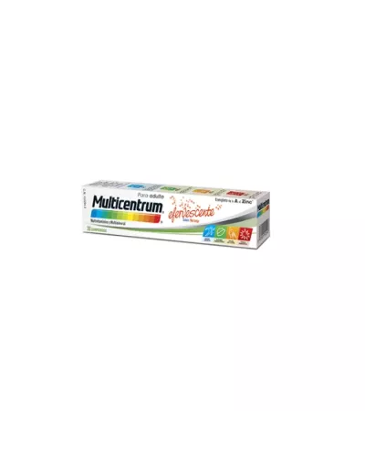Multicentrum Effervescent Saveur D'orange 20 Comprimés