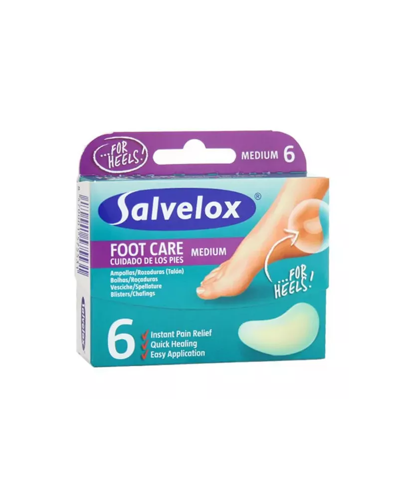 Salvelox Emplâtres Hydrocolloïdes Moyens 6 Unités 40×61 mm