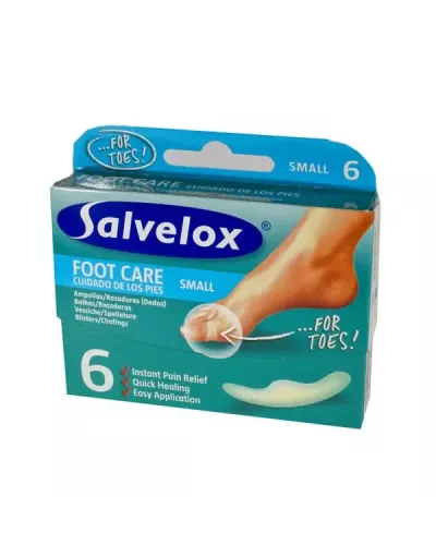 Salvelox Emplâtre Hydrocolloïde Petit 6 Unités 21×64 mm