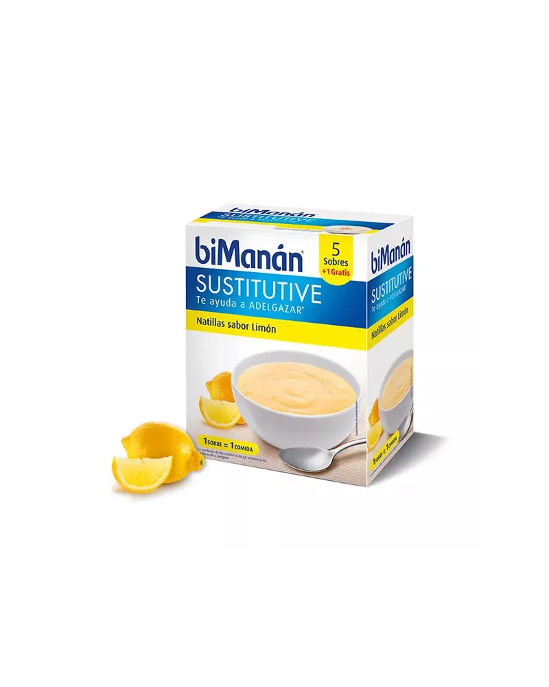 Bimanán Sustitutive Natillas Limón 5 Unidades