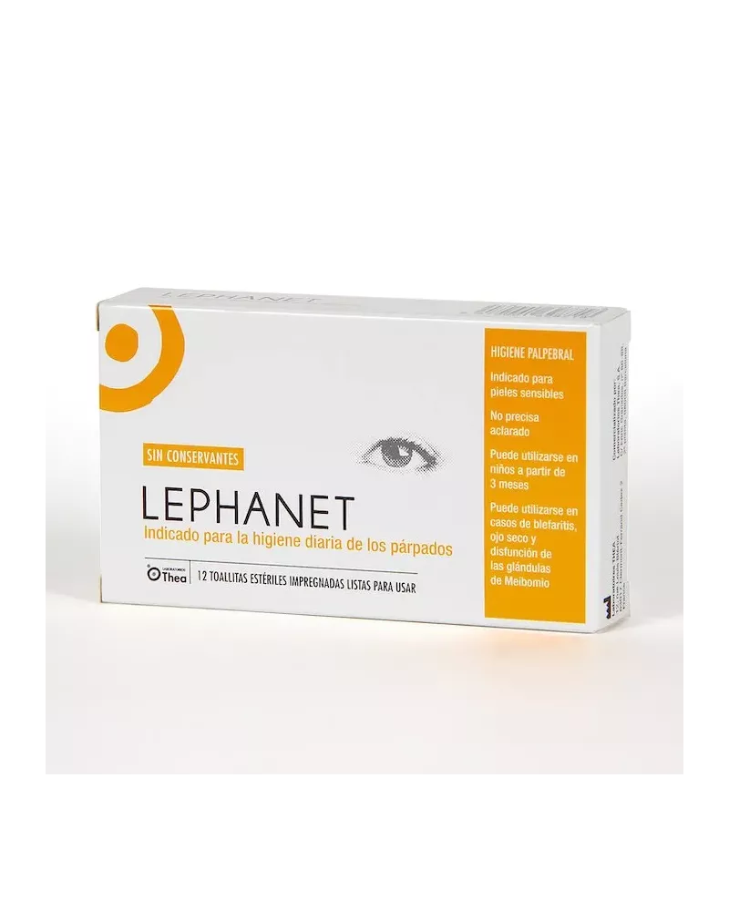 Thea Lephanet 12 lingettes nettoyantes pour les yeux